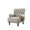 Nova Upholstered Wingback Accent Chair Left Facing