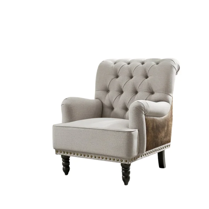 Nova Upholstered Wingback Accent Chair Left Facing