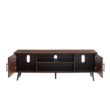 Classic Walnut TV Stand Open