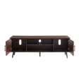 Classic Walnut TV Stand Open