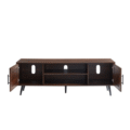 Classic Walnut TV Stand Open