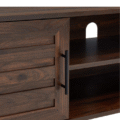 Classic Walnut TV Stand closeup