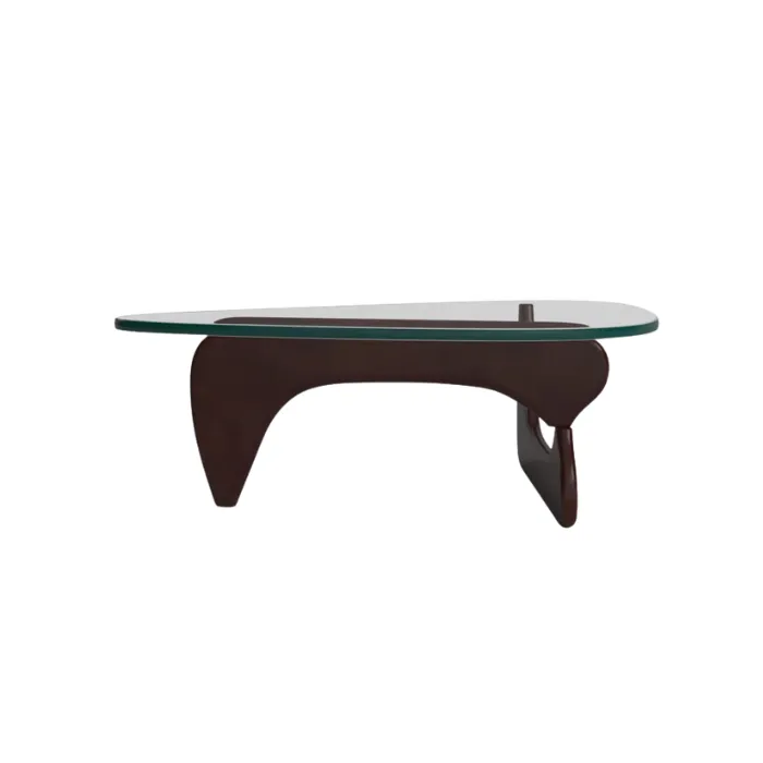 Dark Brown Serene Glass Coffee Table