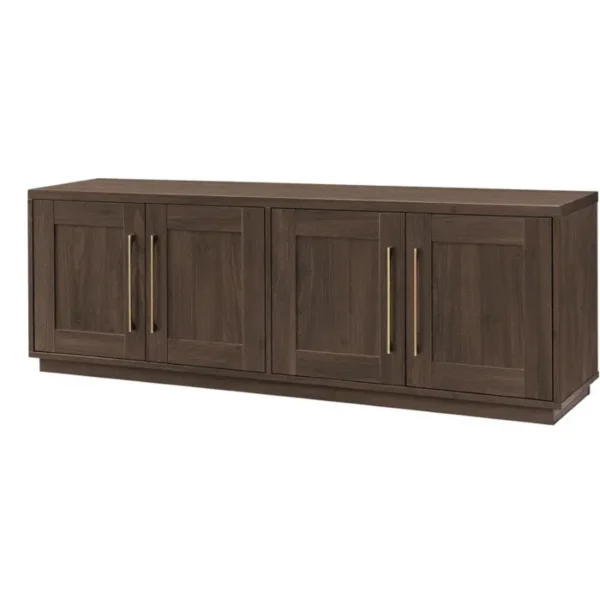 6 Elite Grain Media Console Brown Front