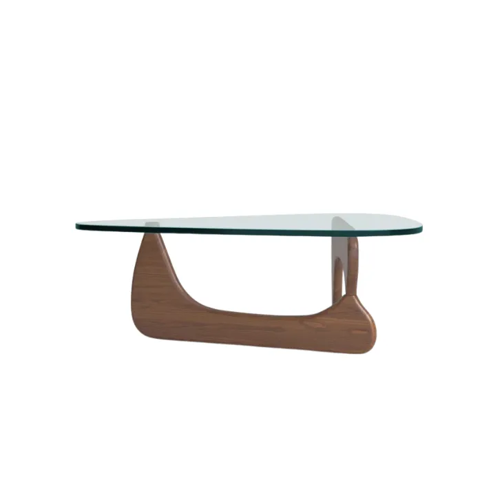 Brown Serene Glass Coffee Table