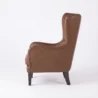 Crown Upholstered Wingback Chair 90 angle left side view