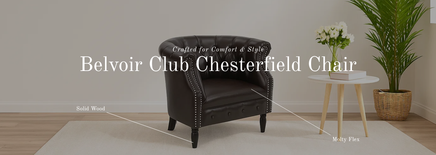 Belvoir Club Chesterfield Chair banner