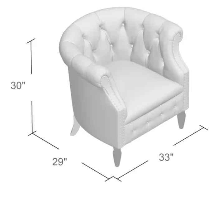Belvoir Club Chesterfield Chair dimensions