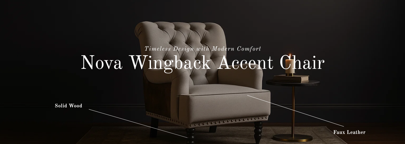 Nova Wingback Accent Chair banner