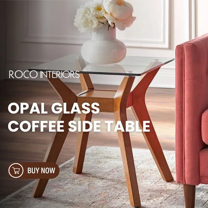 Opal Glass Coffee Side Table for mob