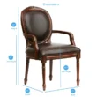 Prestige Leatherite Armchair Dimensions
