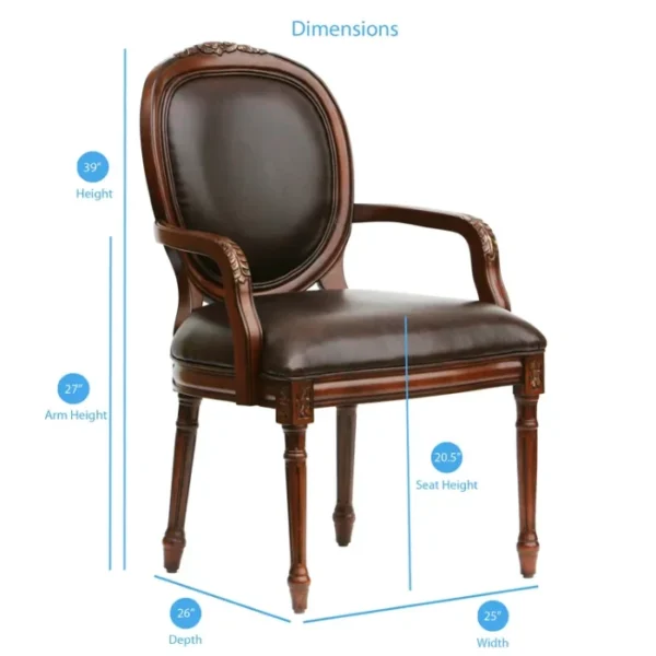 Prestige Leatherite Armchair 1 Prestige Leatherite Armchair Dimensions