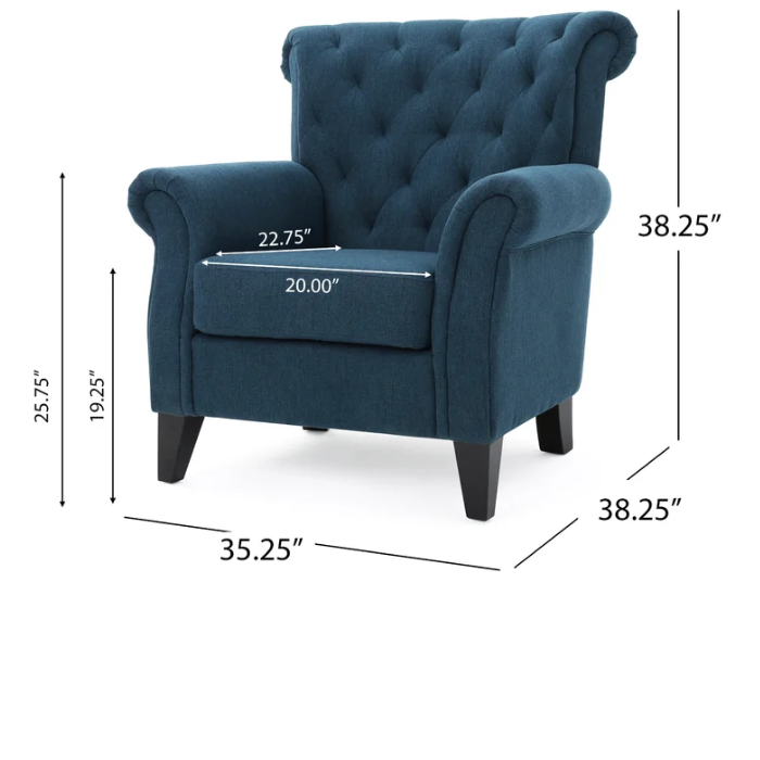Regal Upholstered Armchair dimensions