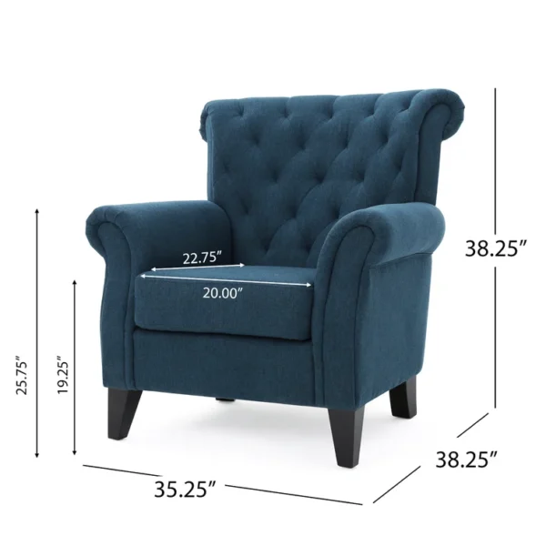 Regal Upholstered Armchair size blue Regal-Upholstered-Armchair-size-blue