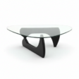 upper view of glass top coffeee table