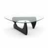 upper view of glass top coffeee table