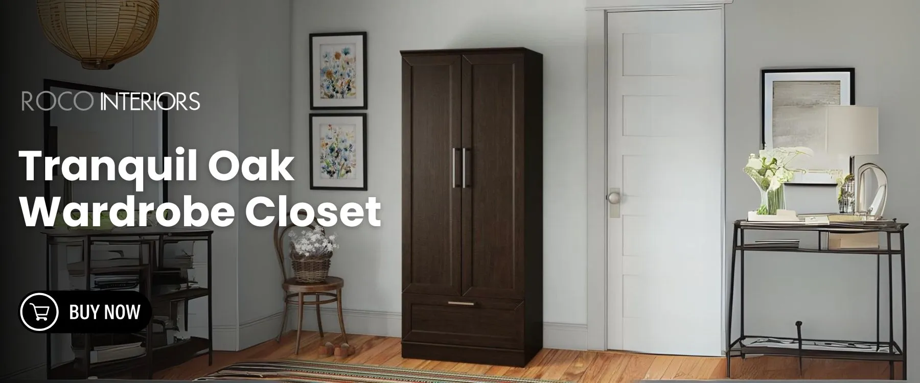 Tranquil Oak Wardrobe Closet for PC