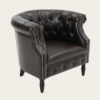 Vintage Leatherite Chesterfield Chairfeature