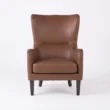 Crown Upholstered Wingback Chair straight front view