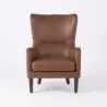 Crown Upholstered Wingback Chair straight front view