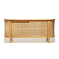 Curved Storage Cane Console