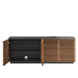 Symmetry Sleek Credenza Open Facing