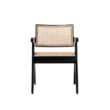 Black Chaya Cane Armchair