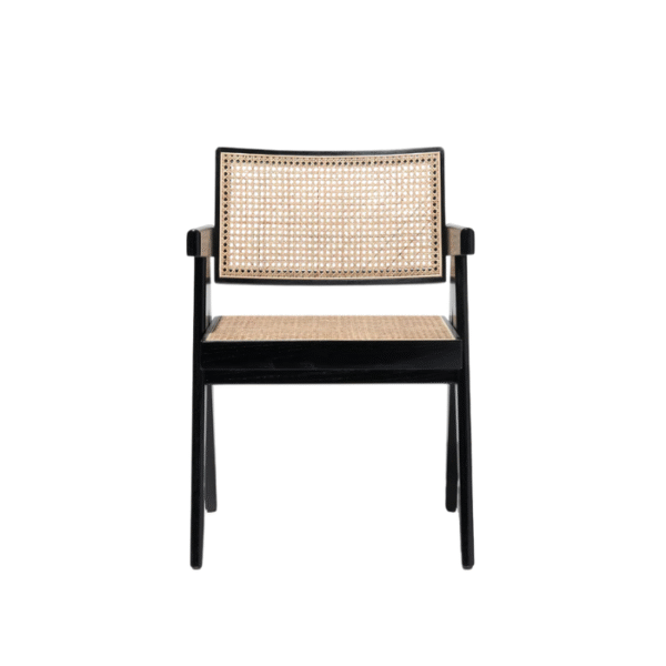 2 Black Chaya Cane Armchair