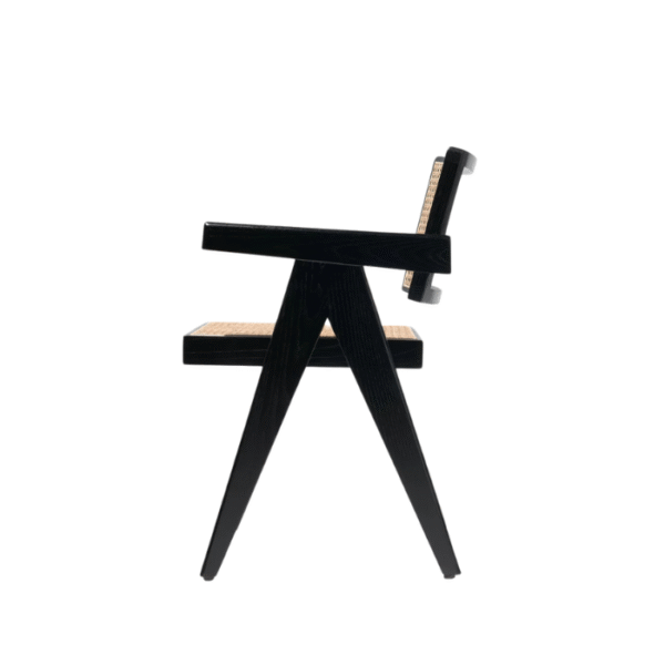 3 Black Chaya Cane Armchair