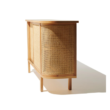 Curved Storage Cane Console