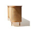 Curved Storage Cane Console