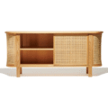 Curved Storage Cane Console