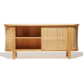 Curved Storage Cane Console