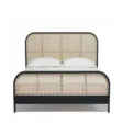 front view of cane bed in a white background