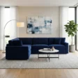 Royal Blue Elysian Corner Sectional Sofa