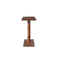 Helix Solid Wood Console Table - Brown, Modern T-Shaped Design with Sturdy Base, Minimalist Look