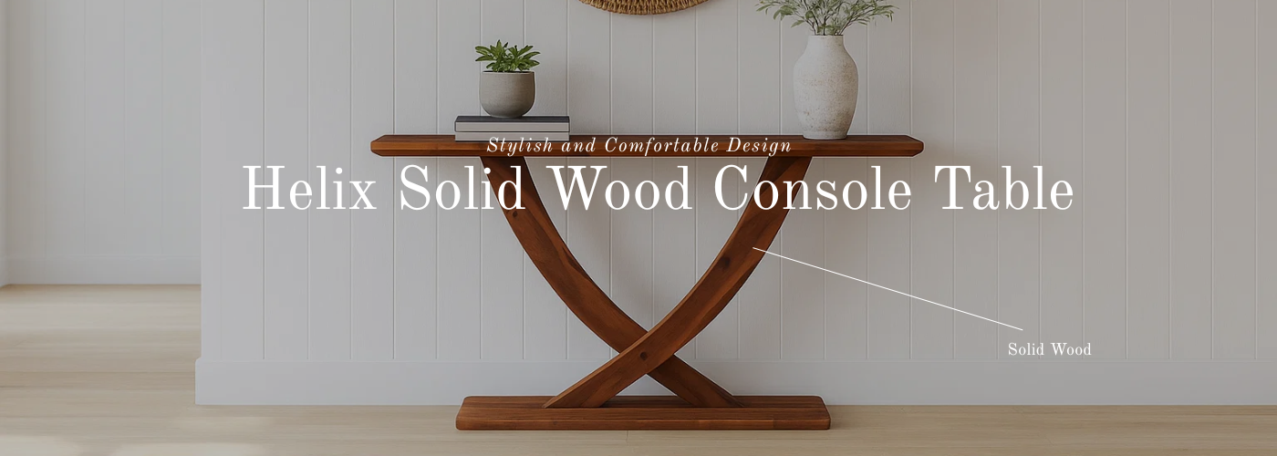 Helix Solid Wood Console Table banner.png