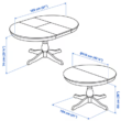 Kingsley Black Dining Set Dimensions