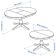 Kingsley Black Dining Set Dimensions