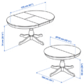 Kingsley Black Dining Set Dimensions