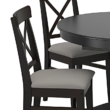 Kingsley Black Dining Set feature