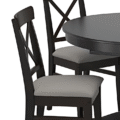 Kingsley Black Dining Set feature