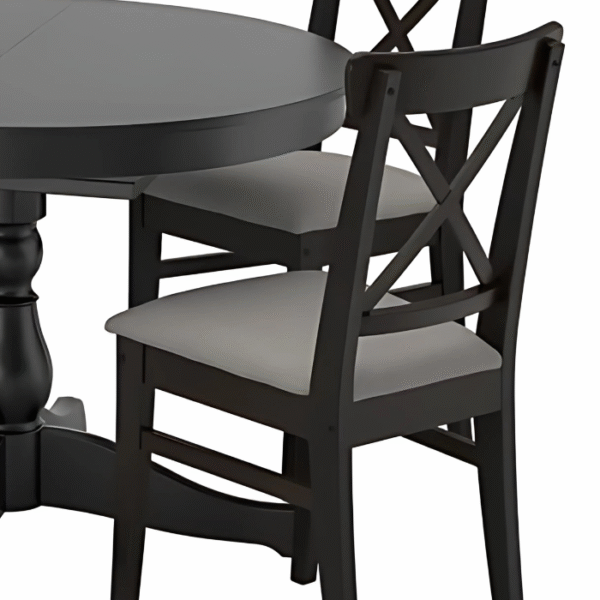 Kingsley Black Dining Set details 2 Kingsley Black Dining Set feature