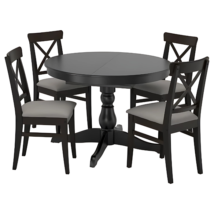 Kingsley Black Dining Set feature