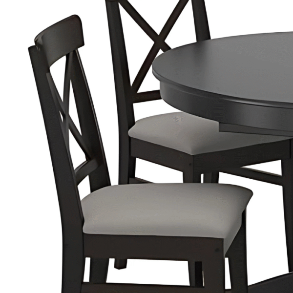 Kingsley Black Dining Set details Kingsley Black Dining Set feature
