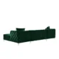 Melinda Velvet Sectional Sofa 3-Piece