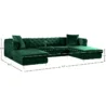 Melinda-Velvet-Sectional-size