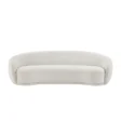 White Opulence Bouclé Chesterfield Sofa