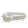 White Opulence Bouclé Chesterfield Sofa