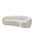 White Opulence Bouclé Chesterfield Sofa